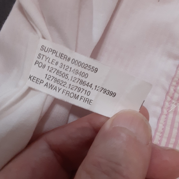 Ralph Lauren Black Label, Size 5, Pink Cotton Cap Sleeve,Seersucker Dress - Picture 7 of 10